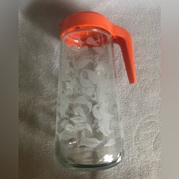 Tang glass juice jug. Vintage. by Anchor Hocking - Picture 2 of 4